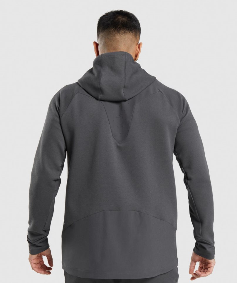 Men's Gymshark Apex Technical Jackets Dark Grey | CA 3D718A